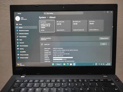 Lenovo L490-8gb ddr4-265gb gen3 nvme