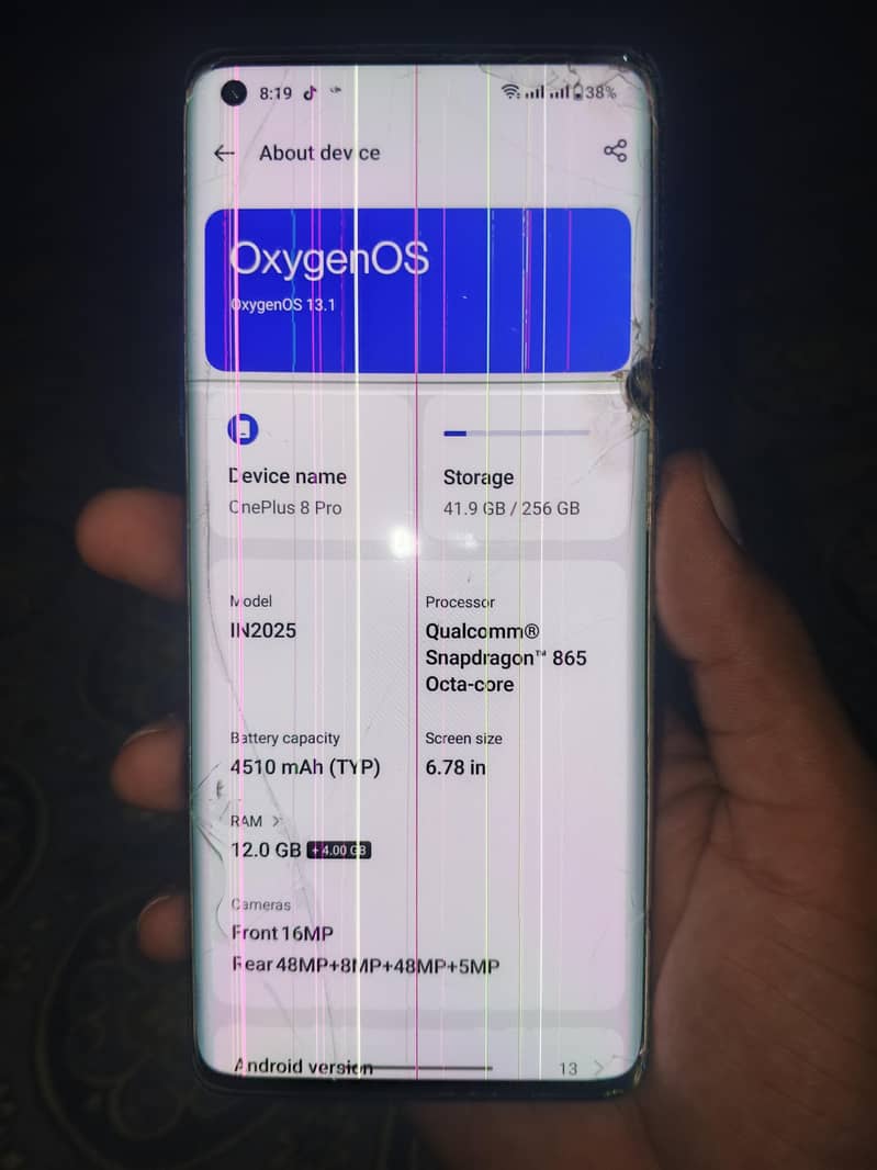 One Plus 8 Pro panel issue hA 2