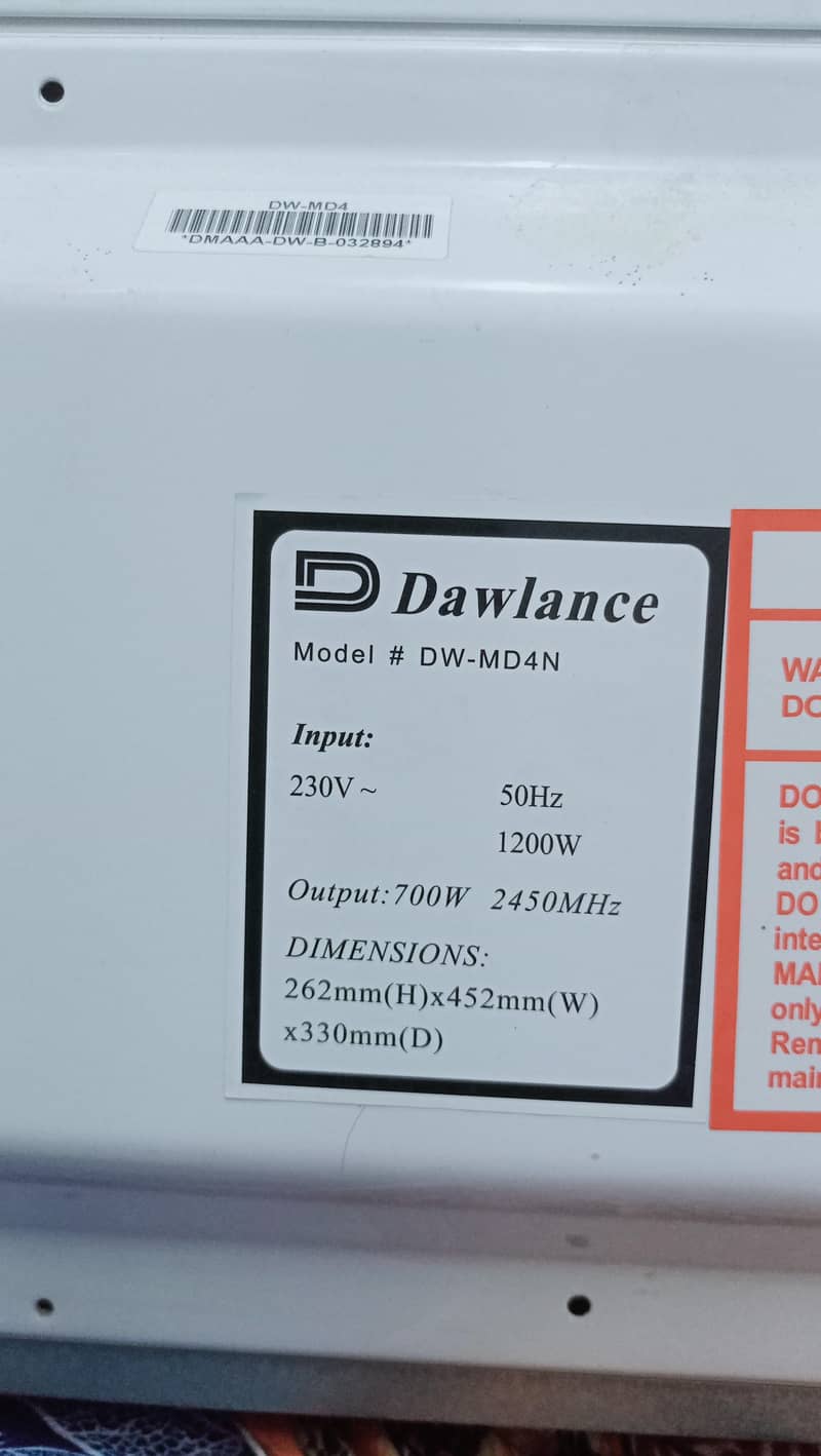Model: DW-MD4N 4