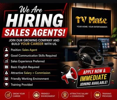 Hiring Sales agent