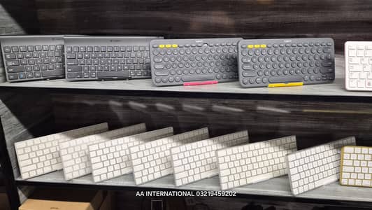 logitech dell hp apple wireless keyboard & mouse Pairs available