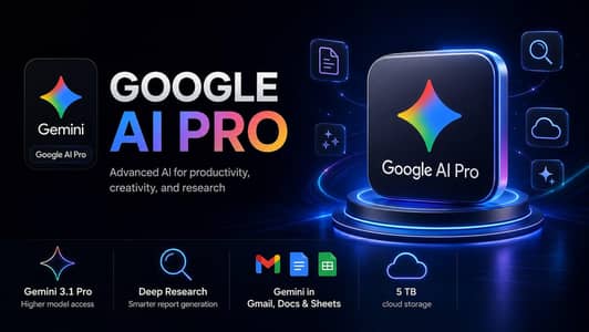 Google AI Pro & Drive Storage Access (Personal Mail 18 Months)