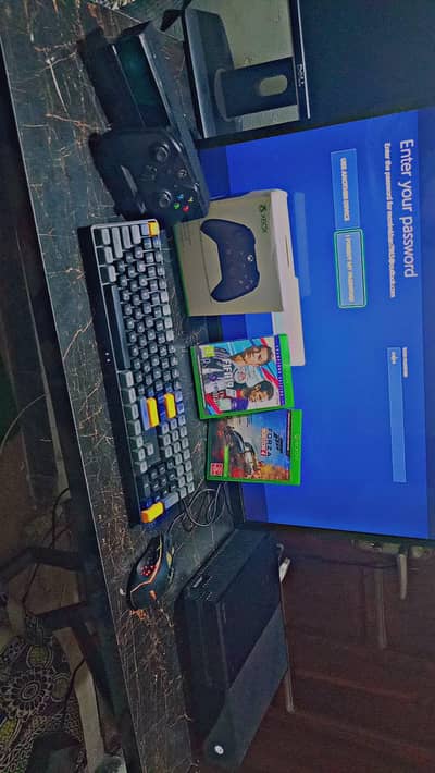 Xbox 1 , original controller with box + Kinect
