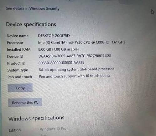 HP m3 7th generation 0