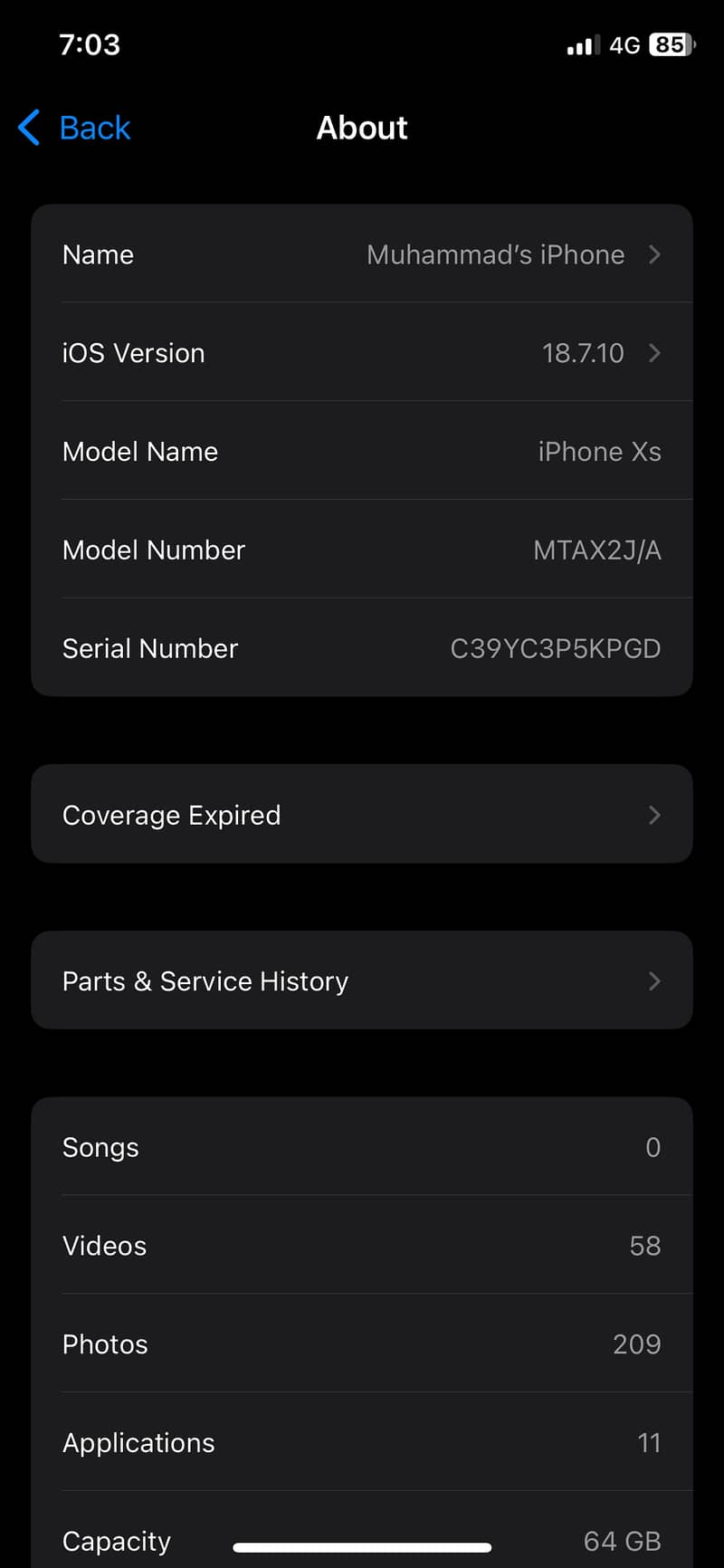 Apple iPhone XS 5