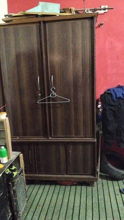 2 PC wooden wardrobe