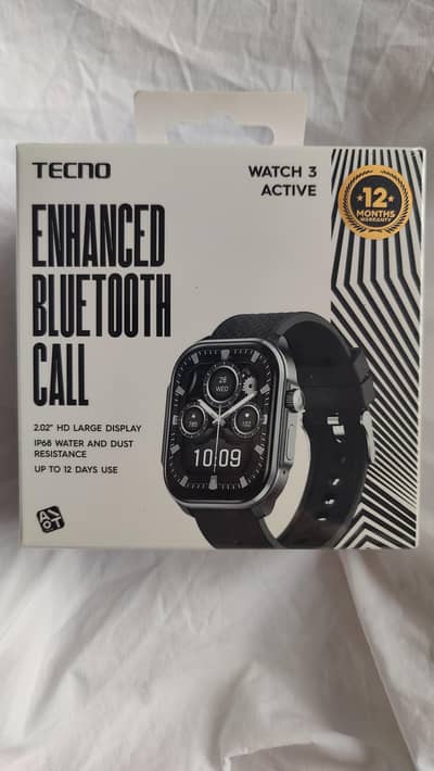 Tecno Watch 3 Active - Brand New Pin Pack | 1 Year Official Warranty
