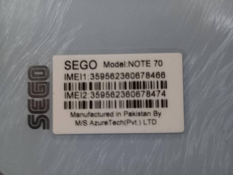 SEGO Note 70 6