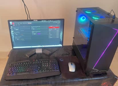 Gaming PC complete setup | i5 8th Gen | RX 580 8 GB | 22" FHD Monitor