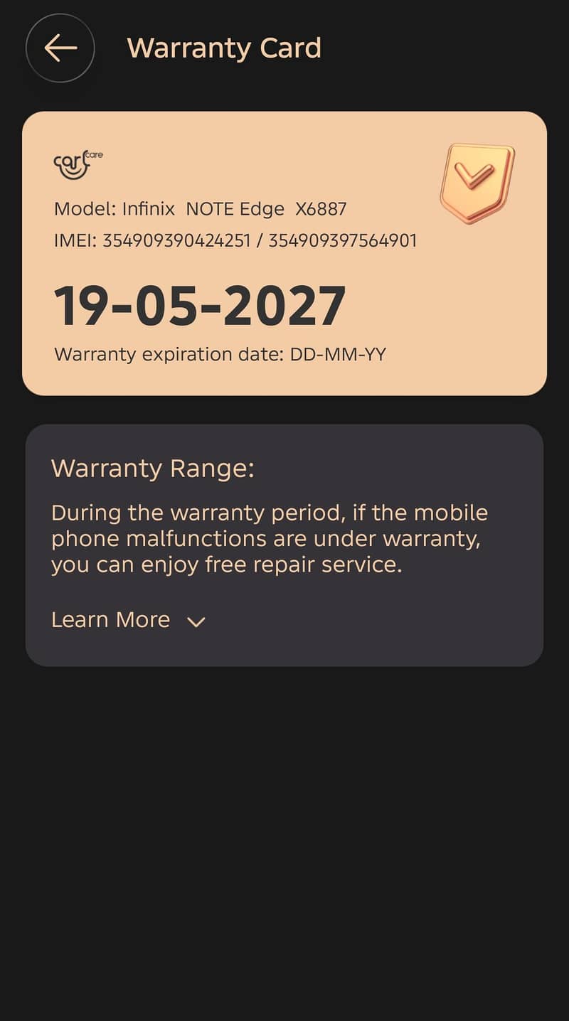 Infinix Note Edge 0