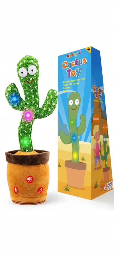 Dancing Cactus Toy 120 Songs - Talking Toy For Kids