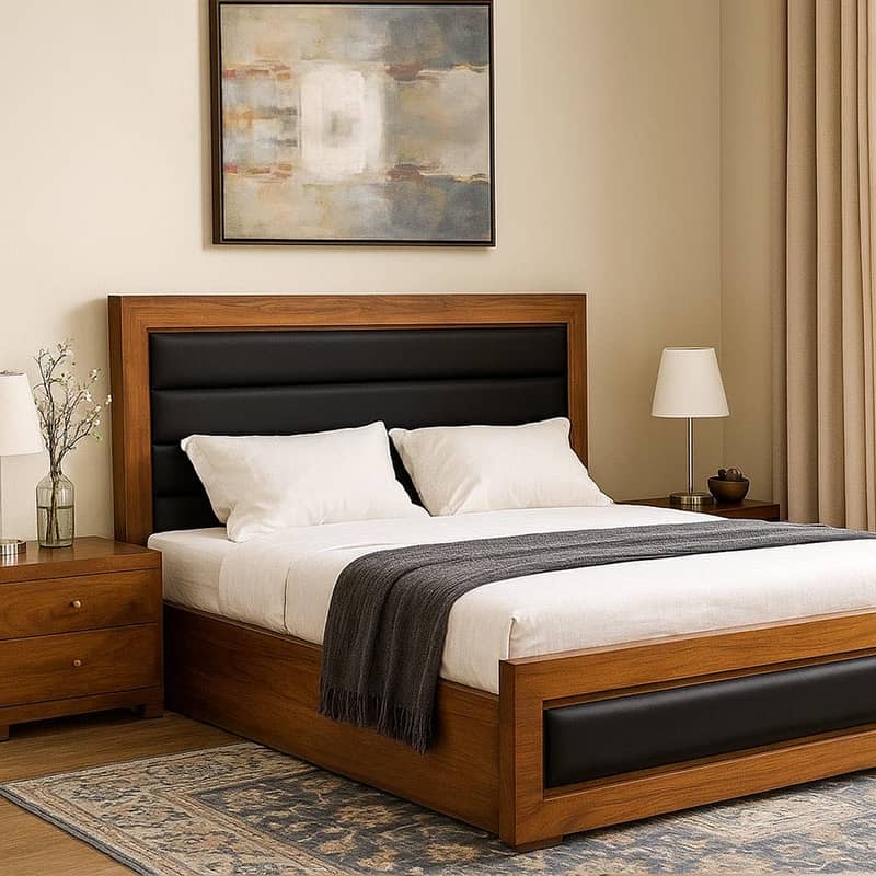 Solid Wood Bed | Kingsize bed | Bed set | double bed 1