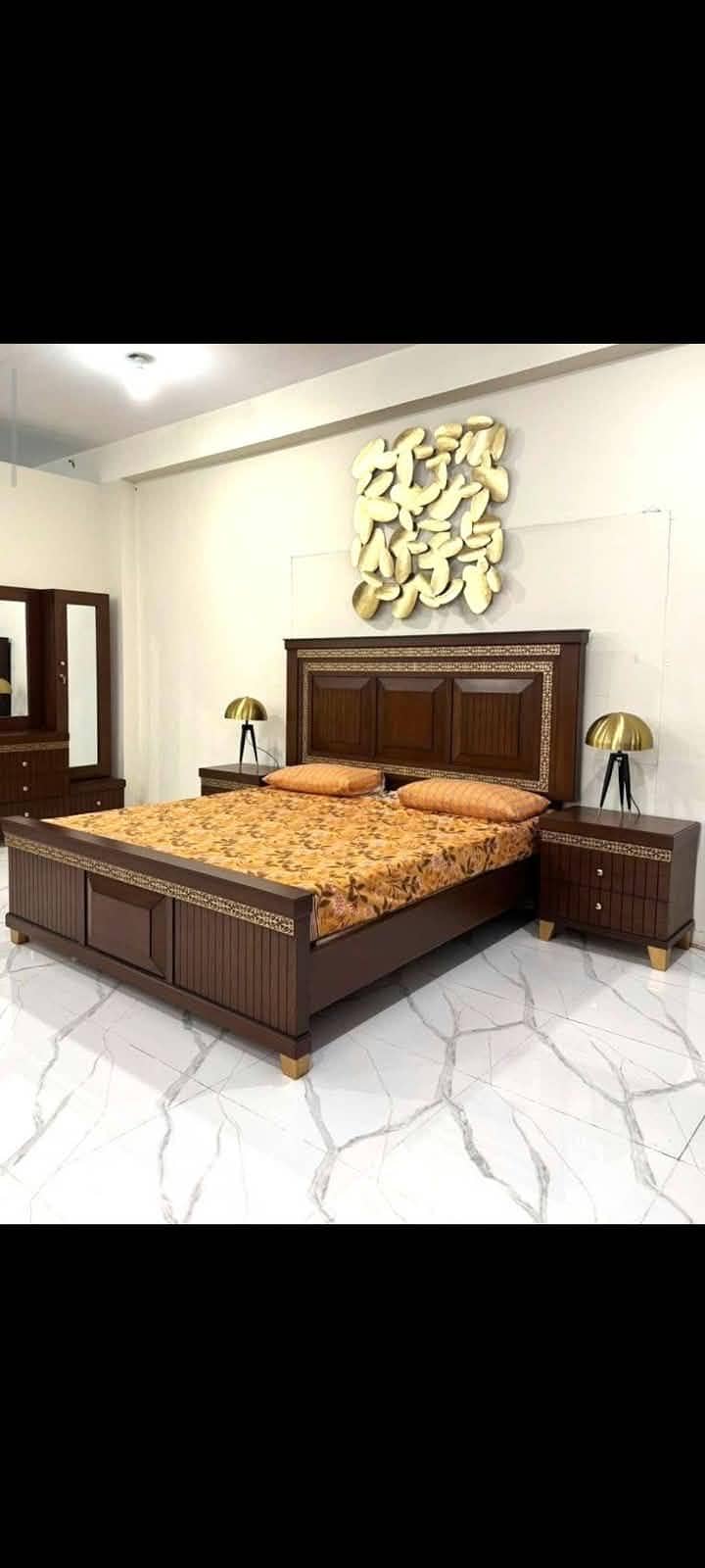 Solid Wood Bed | Kingsize bed | Bed set | double bed 4