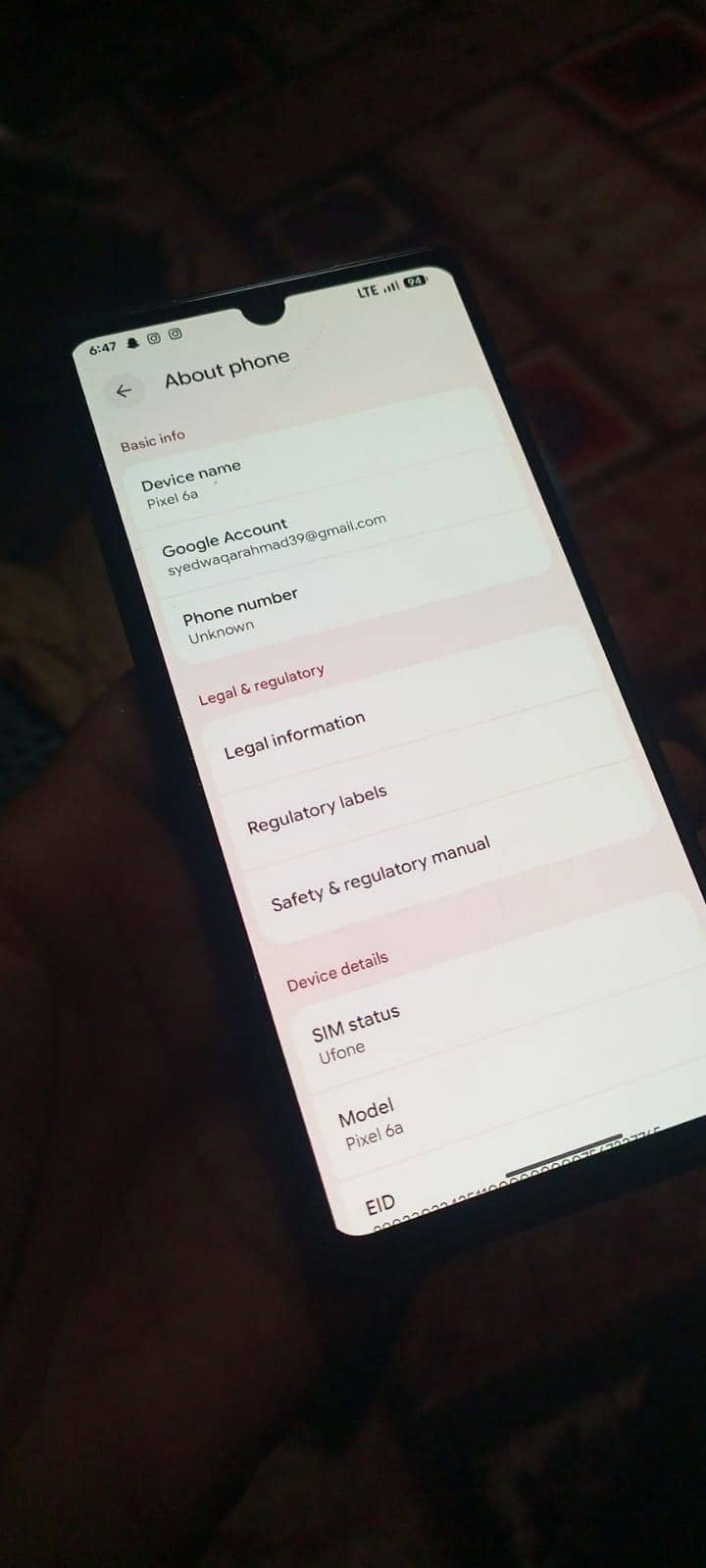Google Pixel 6a 1