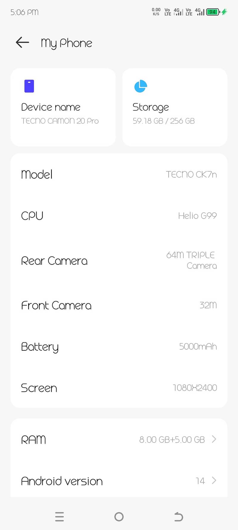 Tecno CAMON  20 Pro 10