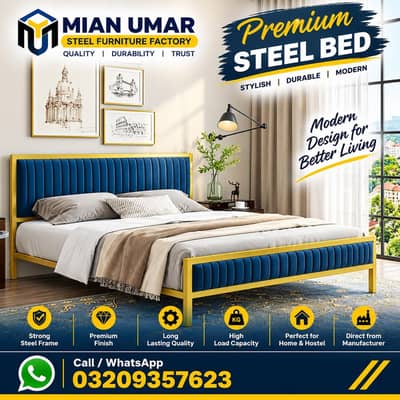Iron Double bed | Steel bed | Single Bed |