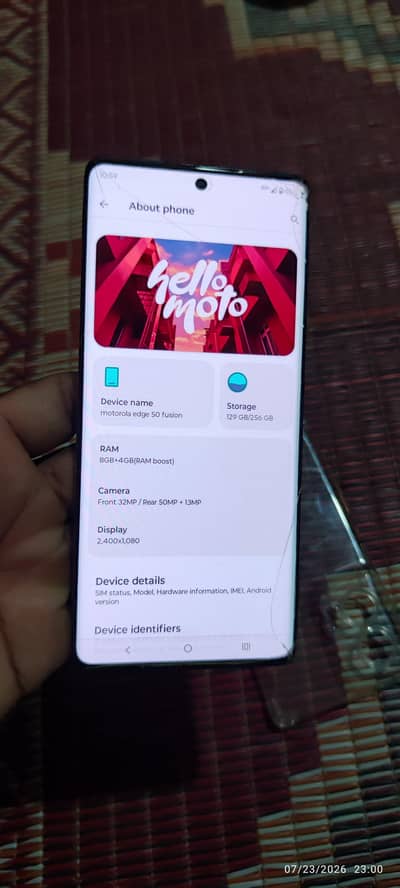 Motorola Edge 50 Fusion 8 256 Exchange possible