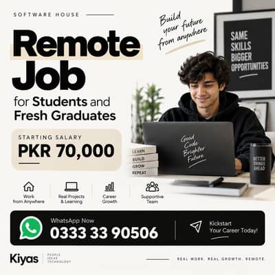 Remote Job for Young Professionals / Hostellites - Software Company