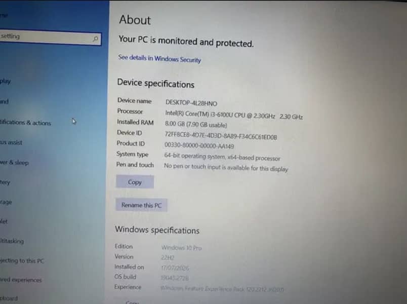 Laptop intel core 3 2