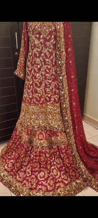 Hand made Farshi Garara. with 3.5 Metre dupatta.