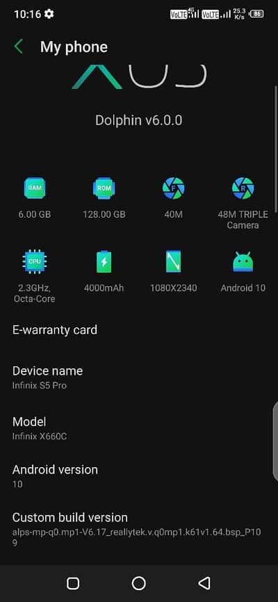 Infinix S5 Pro