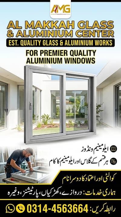 Aluminium Windows & Glass Work – Al Makkah Glass & Aluminium