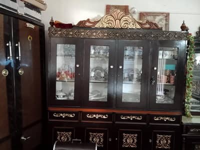For Sale - 4 Door Crockery Showcase / Dinner Set Almari