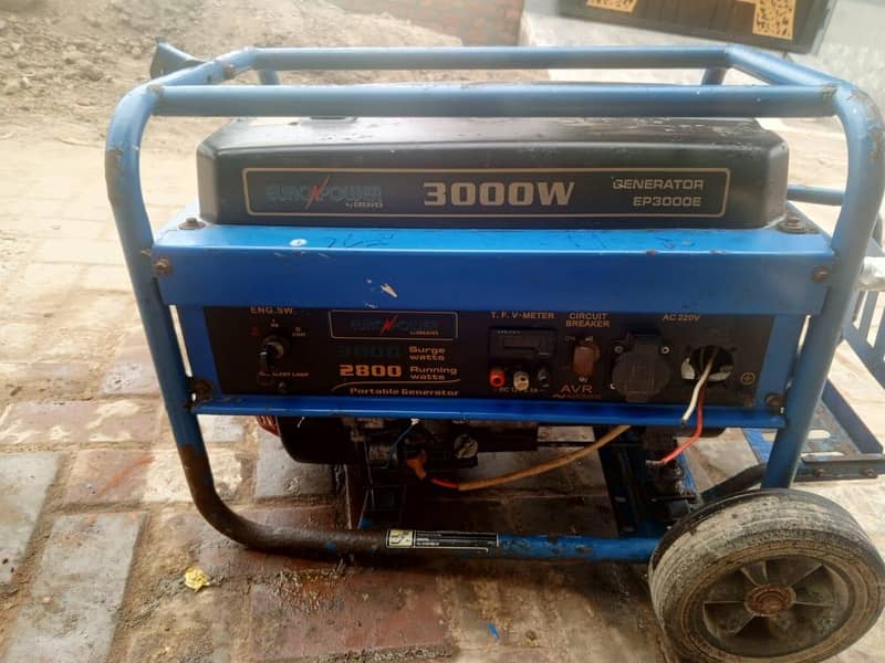 3 کلو واٹ پٹرول جنریٹر برائے فروخت — بہترین حالت، بالکل درست چل رہا ہے 3