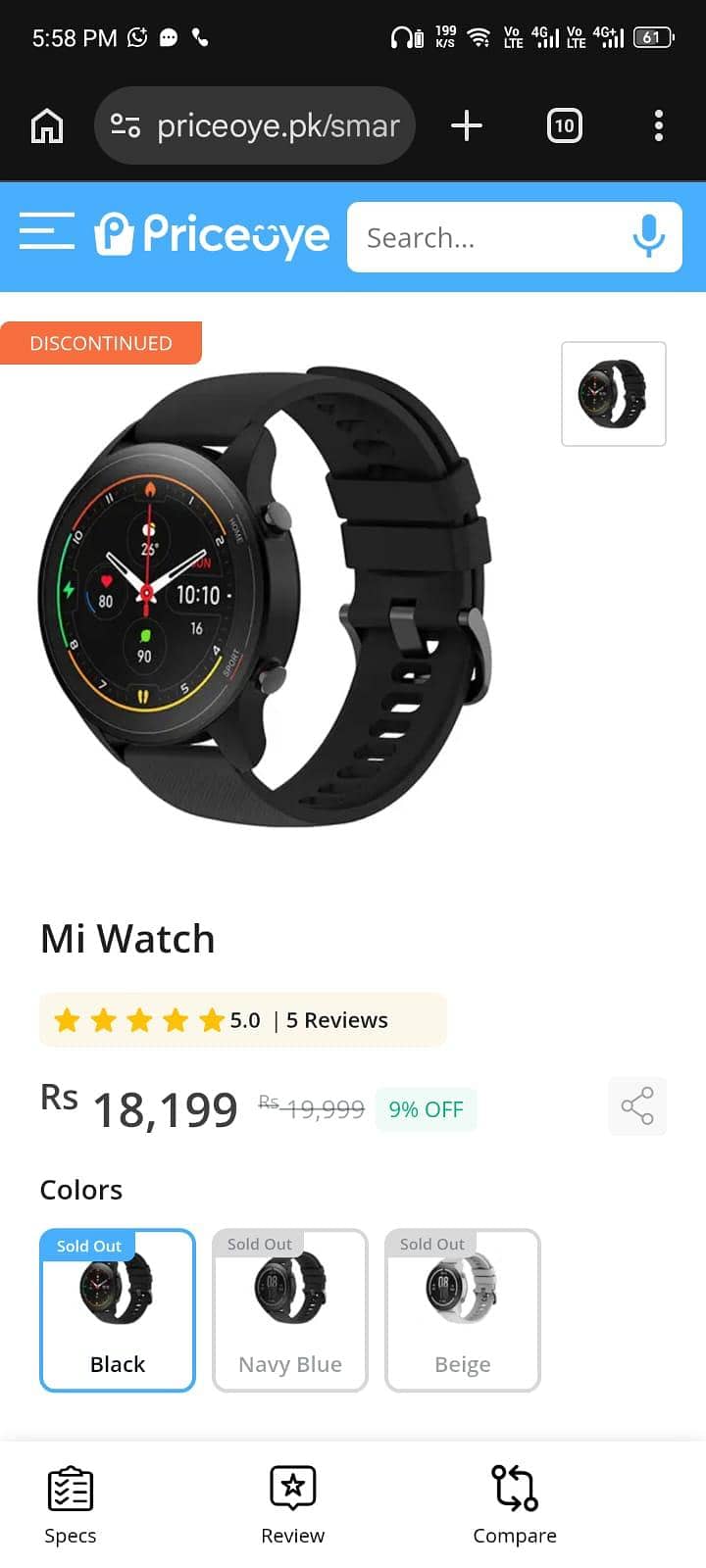 MI smartwatch 3
