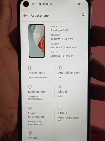 One Plus Nord N100