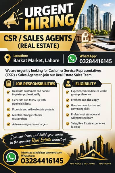 Urgently Hiring Male and Female sales staff