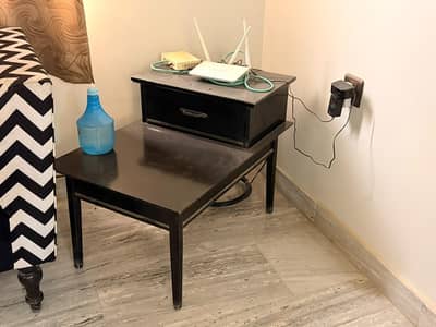 2 wooden stylish side tables