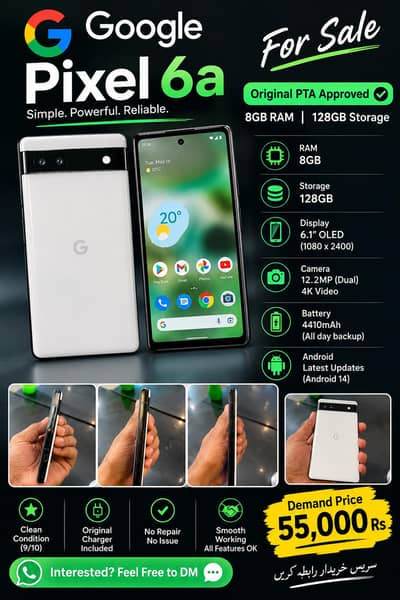 google pixel 6a //// Contact What's app