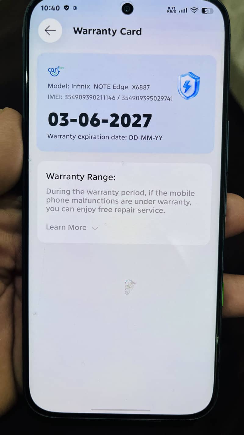 Infinix Note Edge 5