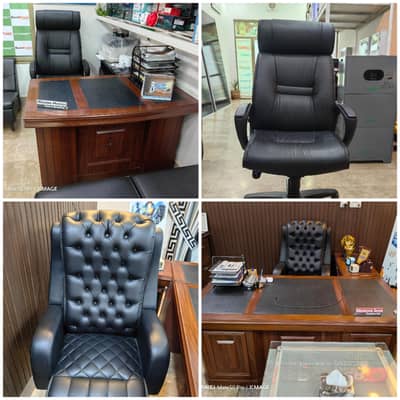 Office Furniture Setup - Tables and Revolving Chairs