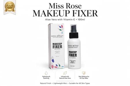 Miss Rose Makeup Fixer Aloe Vera Vitamin E 100ml - Long Lasting