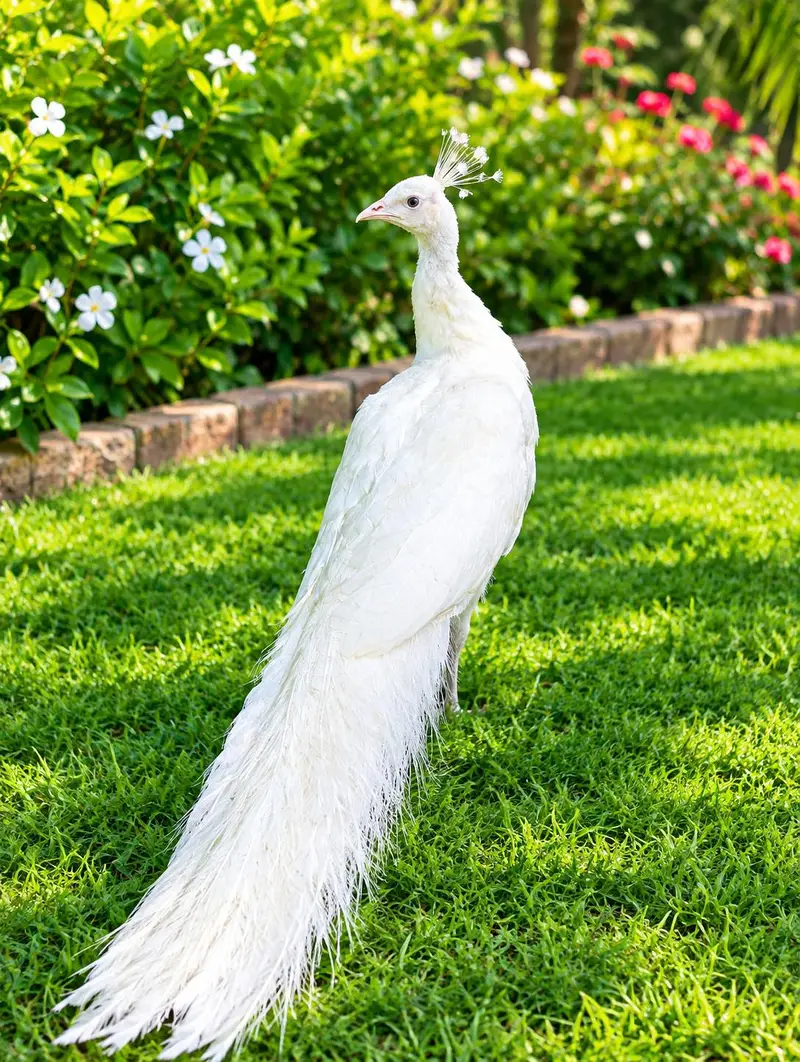 | PEACOCK ALBINO BLACK EYES PAPER WHITE BREEDER PAIR | — photo 3