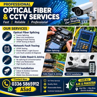 Optical Fiber & CCTV Services Available