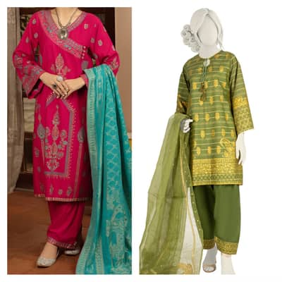 Stunning, stylish 2 Original Junaid Jamshed and Almirah suits