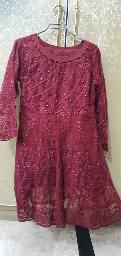 short frock with shrara