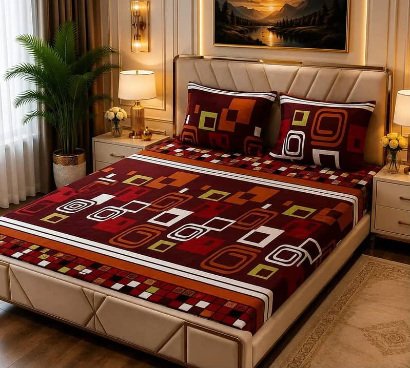 fleece bed sheets double bed 1