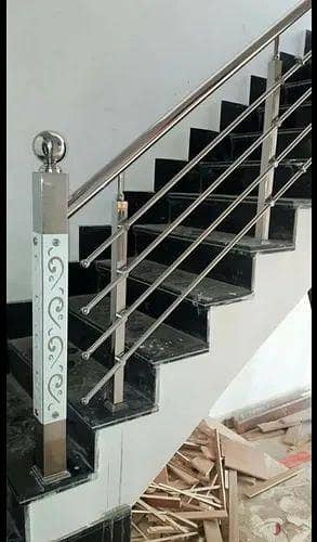 Steel Safety Grill stairs works with liber