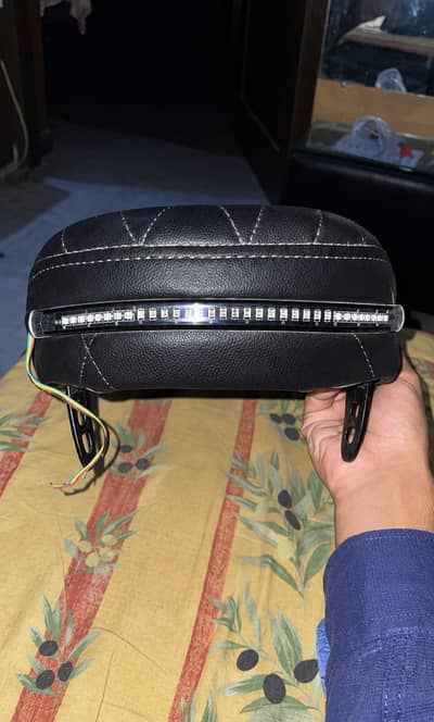 Complete cafe racer seat with light