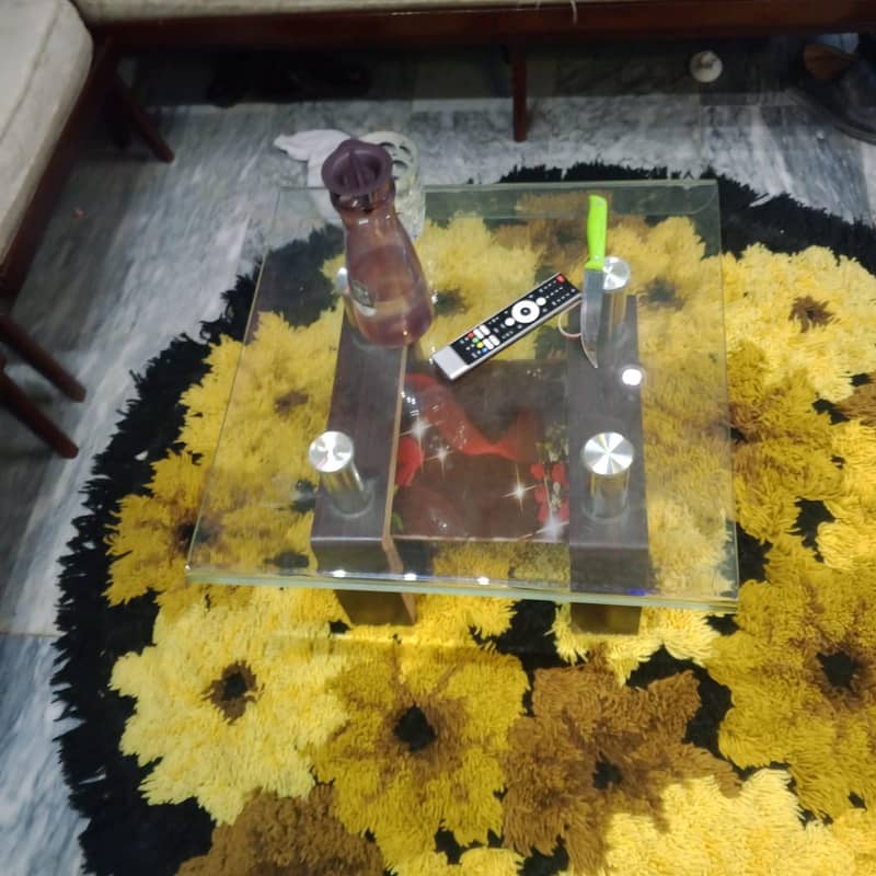 5 seetr corner table with siad table back set table 3