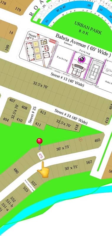 back open Extra land plot for Sale