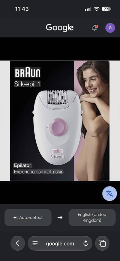 Braun epilator silk