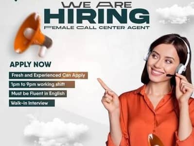 Female Assistant Required to Call Center