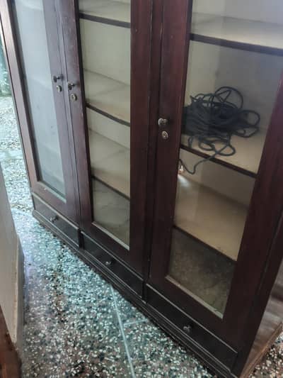 Solid Wood Glass Display Cabinet