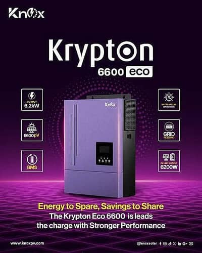 knox Krypton Eco 6600 box Pack Not Open