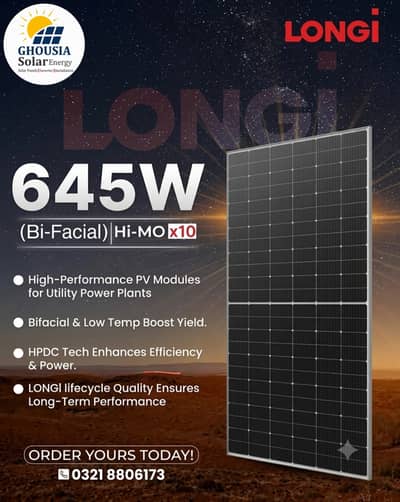 LONGi Hi-MO X10 Guardian Solar Panel | HPBC 2.0 Technology